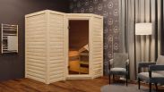 Sauna "Tjara 1" AKTION Farbe: Natur - 193 x 184 x 209 cm (B x T x H)