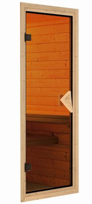 Türpaket 68 mm Sauna bronze Ganzglas 655 * 1750 mm