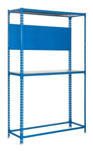 Reifenregal S - Racing  Plus 3/400, Farbe: Blau / Verzinkt - Maße: 200 x 100 x 40 cm (H x B x T)