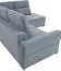 Ecksofa mit Schlaffunktion Genk 02, Farbe: Grau - Abmessungen: 101 x 266 x 203 cm (H x B x T) - Ottomane: Rechts