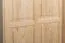 Kleiderschrank Massivholz natur 014 - Abmessung 190 x 80 x 60 cm (H x B x T)