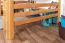 Breites Hochbett 160 x 200 cm | Massivholz: Buche | Natur Lackiert | umbaubar in Einzelbett | Premium-Qualität | inkl. Rollrost Abbildung