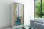 120 cm breiter Kleiderschrank mit 5 Fächern und 2 Türen | Farbe: Sonoma Eiche / Weiß Abbildung