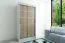 120 cm breiter Kleiderschrank mit 5 Fächern und 2 Türen | Farbe: Sonoma Eiche / Weiß Abbildung