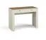 Moderner Schreibtisch mit schlichten Design Barbe 30, Griffe: Gold, Farbe: Kaschmir, Maße: 79 x 102 x 50 cm, ABS-Kantenschutz, mit einer Schublade, praktisch und stylisch zugleich