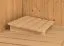 Sauna "Samu" SET mit Ofen. 9 kW Silber - 231 x 196 x 198 cm (B x T x H)