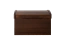 Große Truhe Kiefer massiv Vollholz Walnussfarben 184, schlichtes Design, 44 x 68 x 43 cm, sehr lange Lebensdauer